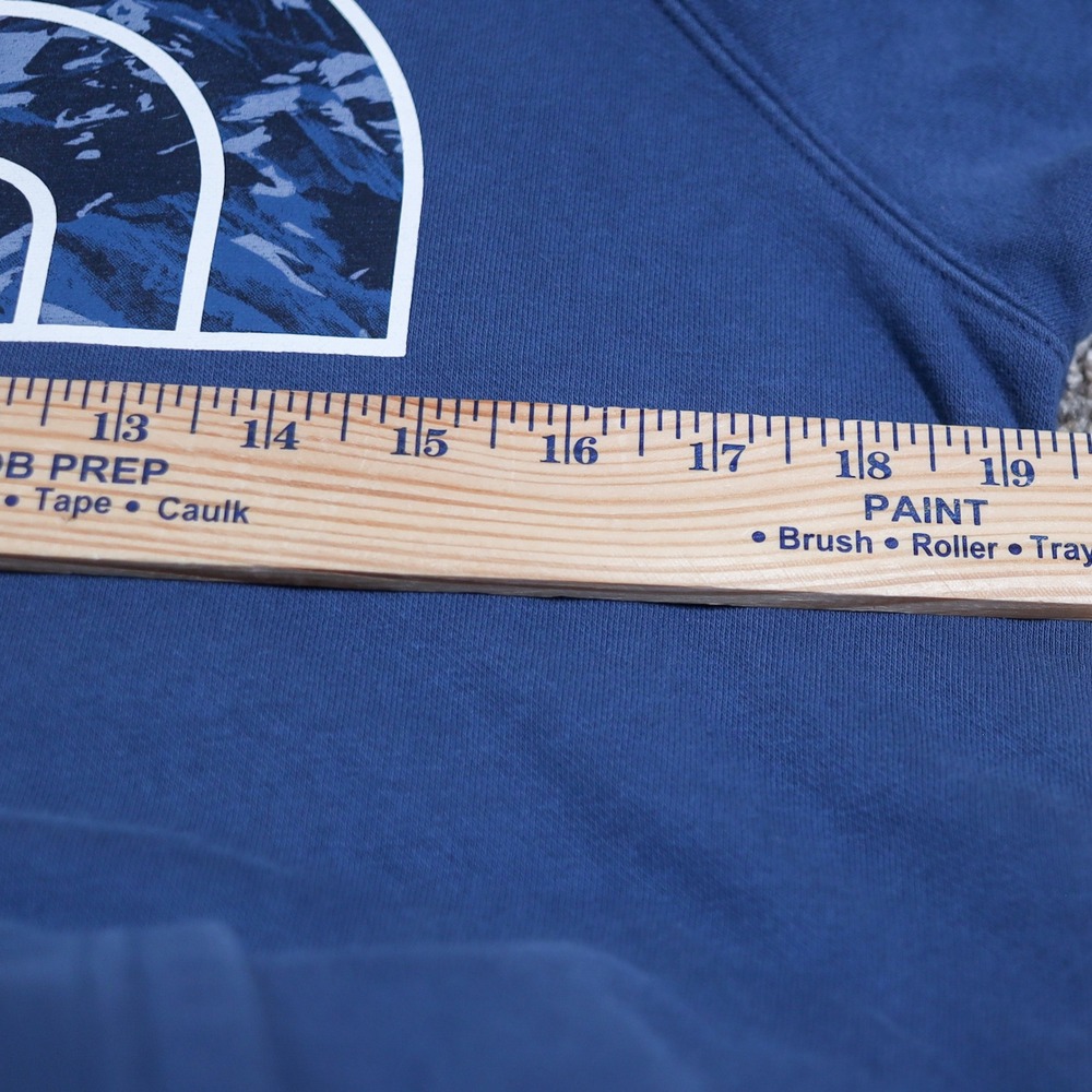 The North Face Womens Blue Half Dome Hoodie Pullover Logo Camo Graphic‎ Size S - Picture 6 of 11